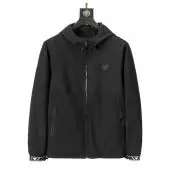 jacket emporio armani pour homme black hoodie